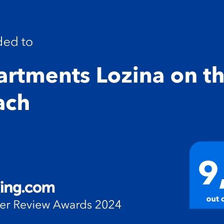 Apartments Lozina On The Beach Оміш Екстер'єр фото